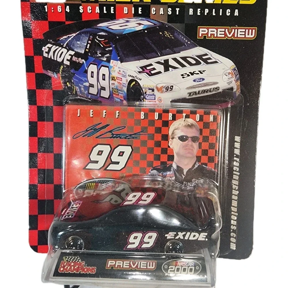 Jeff Burton # 99 Exide Racing Champions Premier Series Nascar 2000 1:64 NIP